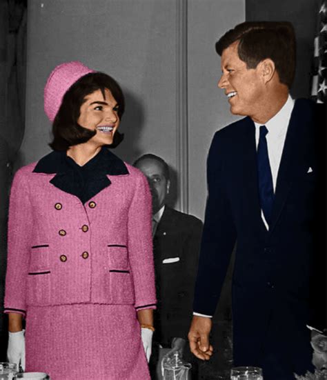 jackie kennedy pink chanel dress blood